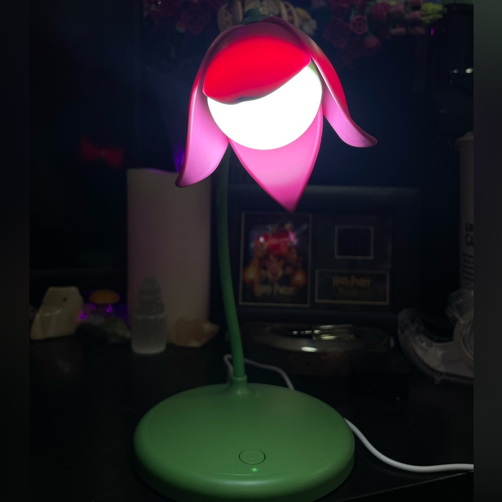 Pink Tulip Lamp